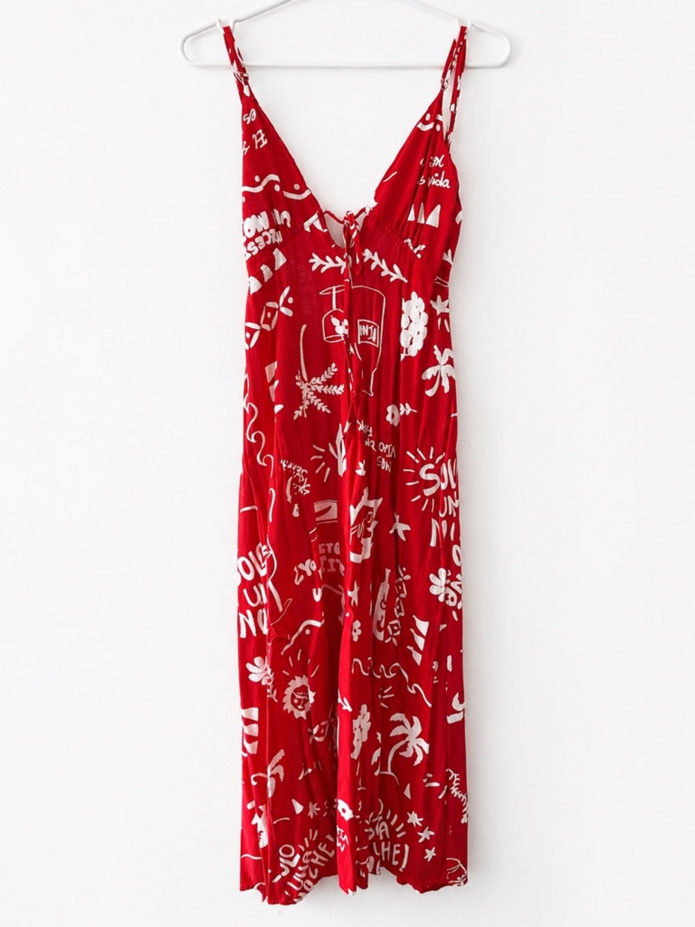 Paper Heart Linen Maxi Dress - Picture 2 of 5